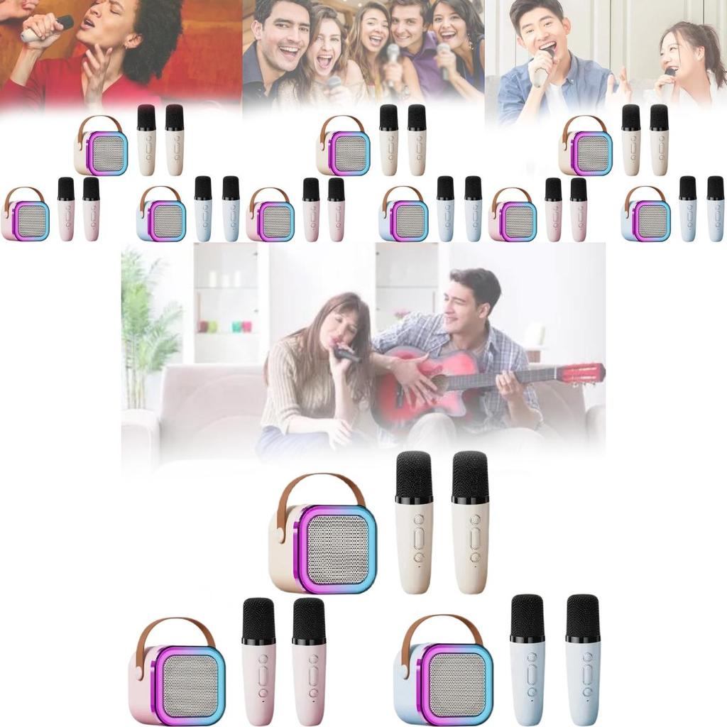Portable K12 Bluetooth Speaker With Wireless Microphone Ideal For Outdoor Ktv And Home Singing