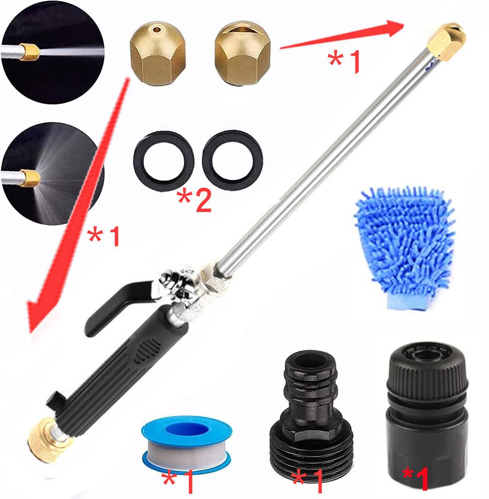 Spray Cleaning Washing Accessories Maintenance High Pressure Power Water Gun Cleaning Machine Water Jet Hose Rod Nozzle Sprayer