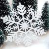 6/12pcs Simulation Snowflakes Christmas Tree Hanging Ornament Christmas Fake Snowflakes Winter Party Navidad New Year Decoration