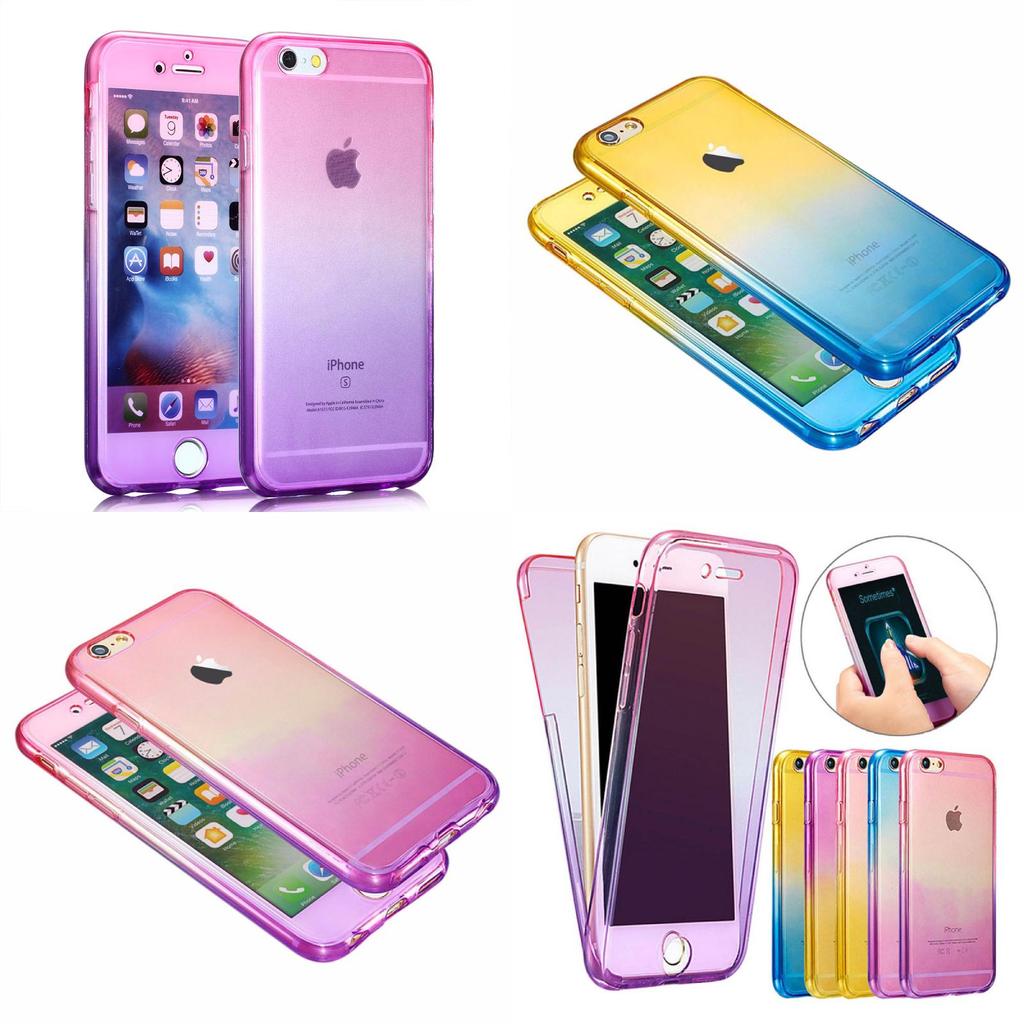 Iphone Schutzhülle mit Farbverlauf und TPU-Softcover für Mädchen und Sturzschutz