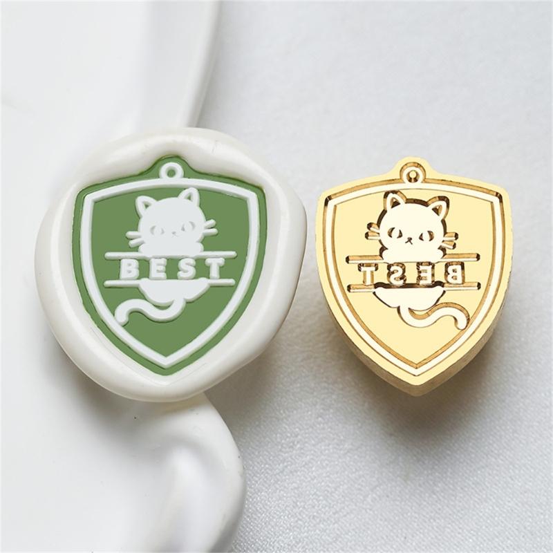 Cats Sealing Wax Stamp Pets Series Wax Seal Stamp Brass Head Dog Paws Seal Stamp for Scrapbooking Invitations Decoration