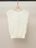 Autumn Sweet French Embroidered Sleeveless Women's Knitted Vest