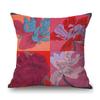 18" Pop Art Iris Flower Fashion Cotton Linen Innovative Home Decoration Sofa Throw Pillow Case Modern Art Cushion Cover 45X45Cm