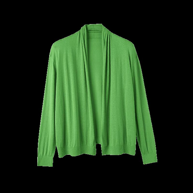 Srcr Women's 100% Mulberry Silk Knitted Cardigan