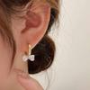Chic Bow Zircon Stud Earrings for Women - Elegant, Versatile, and Trendy Design