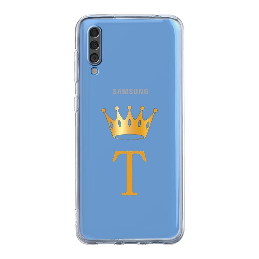 Pouzdro pro Samsung A54 A52 A50 A70 A10 A30 A40 A20S A20E A02S A12 A14 A22 A24 A42 A34 A32 5G A04s Kryt Koruna Písmeno A Do b Umění