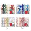 53 Pieces Christmas Ball Ornament Tree Hanging Charm Pendant for Festival