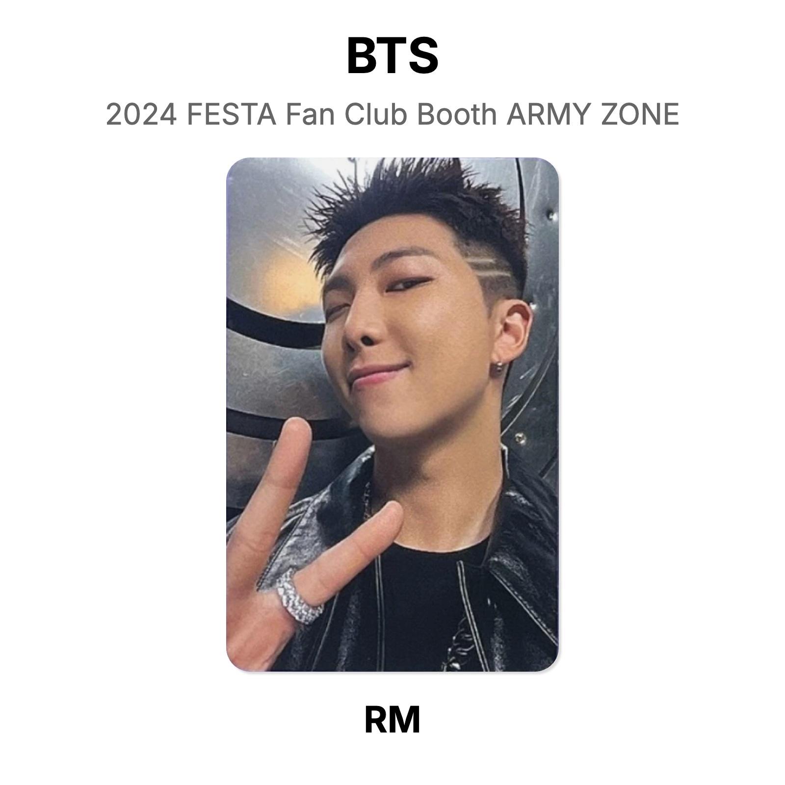 BTS 2024 FESTA Стенд Фан-клуба ARMY ZONE Официальная фотокарточка RM