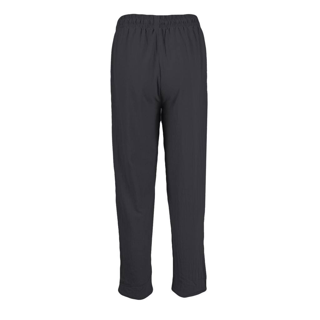 Women's Casual Straight Pants Solid Color Casual 9 Points Pants With Pockets