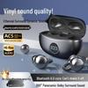 Bluetooth 6.0 Smart Noise Reduction Clip-On Wireless Headphones with Long Battery Life