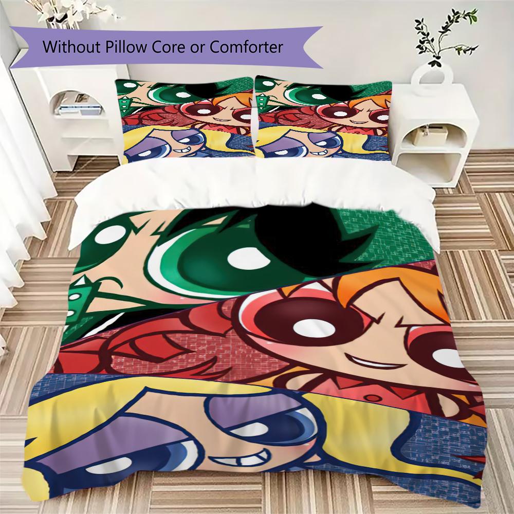 1 Pezzo Le Superchicche Set Copripiumino Trapunta Federa Decorazione Casa Regalo di Compleanno (1 * copripiumino + 2 * federa, senza nucleo)A9