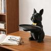 Lovely Dog Statue Key Candy Bowl Dog Statues Figurines Entryway Table Ornament for Office Home Decors New Year Gift