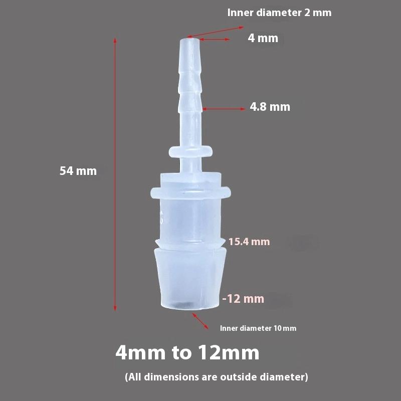 5Pcs Plastic Flexible Hose Two-Way Head Connector Reducer Fitting Adapter For Water Pipe Repair Garden Aquarium Laboratory