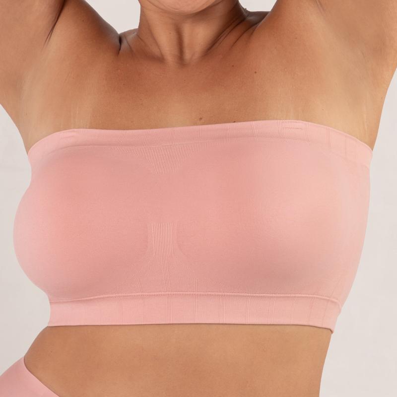 European and American large-size bra anti-skid design, silicone anti-skid strip, removable shoulder strap tube top without steel ring
