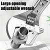 8/10/12Inch Adjustable Wrench Wide Jaw Opening Precise Jaw Design Grips Tight-Even in Tight Spaces