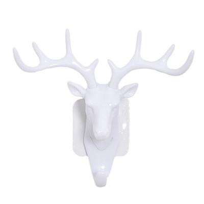 Deer Head Shaped Wall Hook for Home Decor Use with Hats Keys In Living Room Bedroom Restaurant or Club Setting