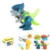 Dinosaur Toys For Kids Take Apart Build Set With Electric Drill And Storage Box