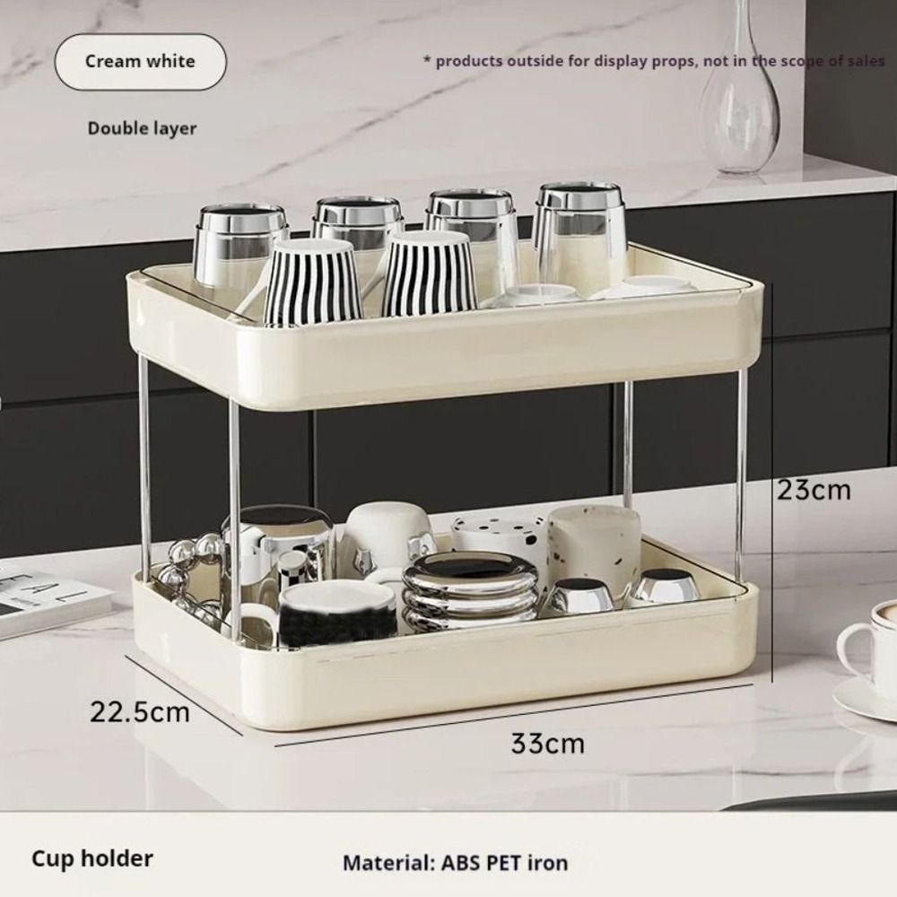 Thickened Cup Holder Large Capacity Fruit Drainage Rack Desktop Storage Rack Kitchen Accessories