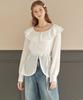 MICANE Babies Breath Ruffle Collar Blouse Ivory