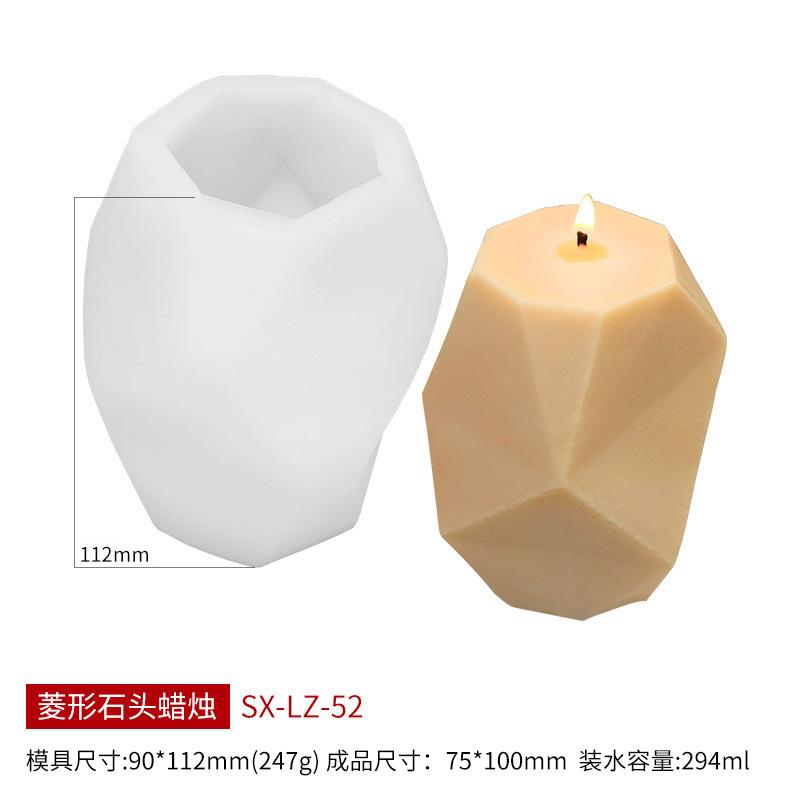 Geometric Silicone Mold For Handmade Soap Candle Plaster Aroma Stone Craft