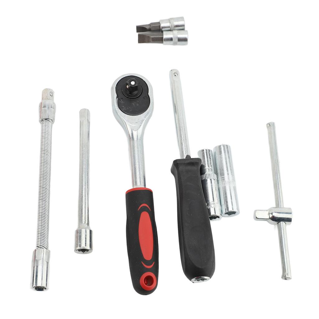 53PCS Automotive Socket Wrench Set High Hardness Steel Professional Ratchet Car Repair Tool Kit with Storage Box
