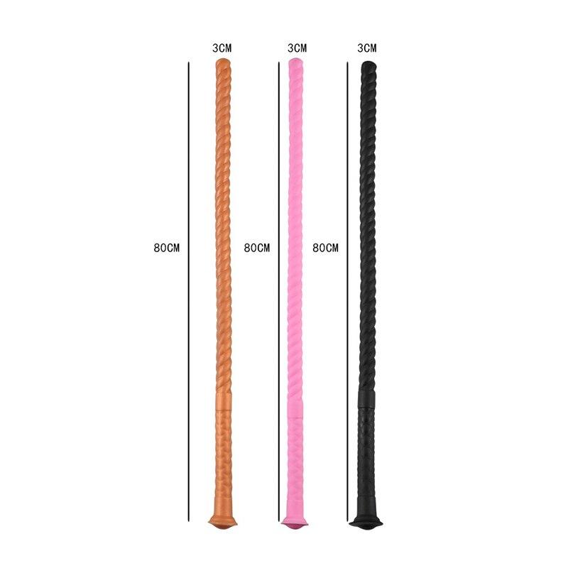 80cm Obrovské Silikonové Dildo pro Anální Pěstování Anální Kolík Chastity BDSM Realistický Penis Otrok Pegging Femdom Cuckold Sex Hračky