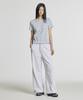 Nyuballanseu Nbneg2W422 / Women Essential Basic Striped Short Sleeve T-Shirt (Light Blue)