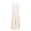 Shop Women Pleated Sleeveless Long Dress Beige Ntt Wdr 20586