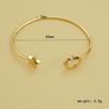 European & American Style Star Knot Openable Copper Bracelet - Versatile Korean Fashion Jewelry Accessory