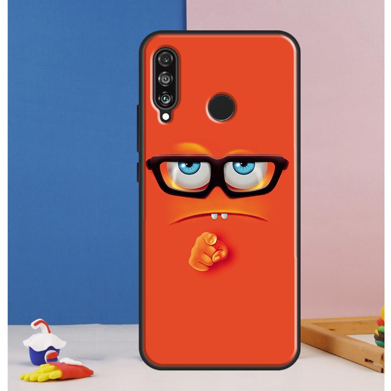 3D funny face Cute Case For Huawei Nova Y70 Y60 Y90 Y61 Y91 Y72 Y73 12s 12i 11i 8i 9 10 SE P30 P40 Lite P60 Pro