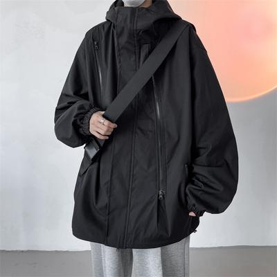 Minimalistische Lochjacke für Herren und Damen im gleichen Design, wasser- und schmutzabweisend, lockere Paarkleidung für den Außenbereich und Bergsteigen