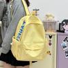 Schoolbag Korean version cute polka dot backpack bag female college style casual student schoolbag fashionable versatile letter simple backpack