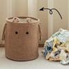 Lambs Wool Laundry Basket Toys Snacks Storage Organizer Handheld Dirty Laundry Baskets Plush Laundry Baskets Sundries Organizers