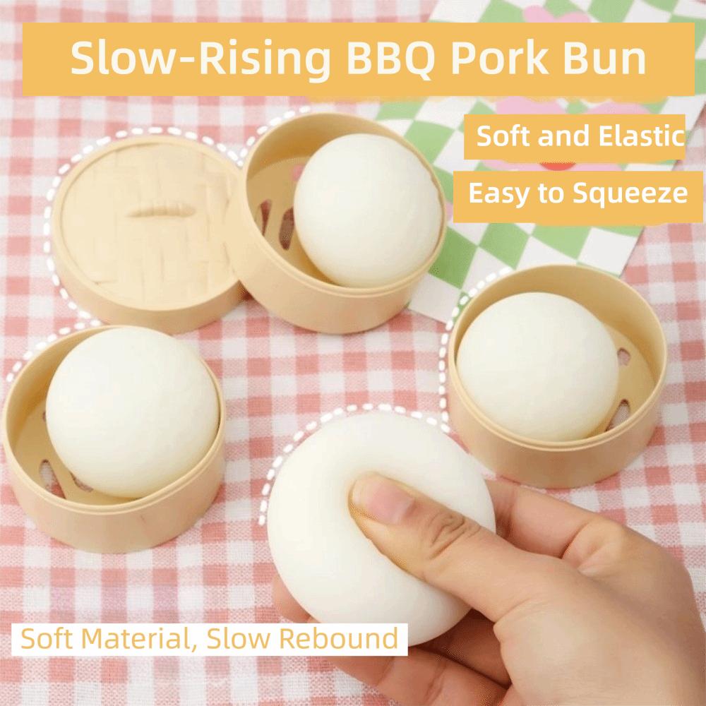 Low Rebound Steamed Bun Squishies Slow Rebound Steamed Bun Squeezable Toy Kids Gifts