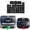 RDBS Car Interior Button Stickers Fit for Mercedes Benz W176 W246 W204 W212 C207 A207 W218 R172 R231 X204 Steering Wheel Window Door Lock AC Seat