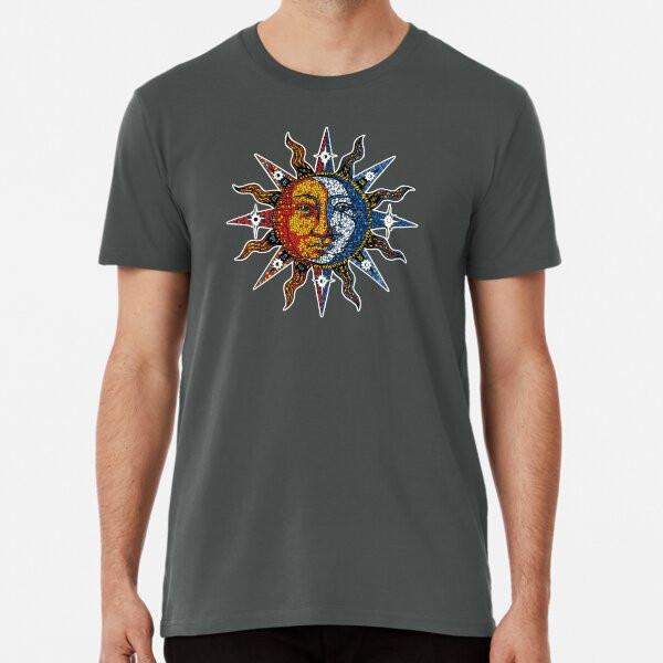 Celestial Mosaic Sun/Moon  S to 5XL Made in the AU/USA T-Shirt