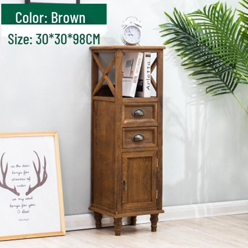 Retro Solid Wood Flower Stand