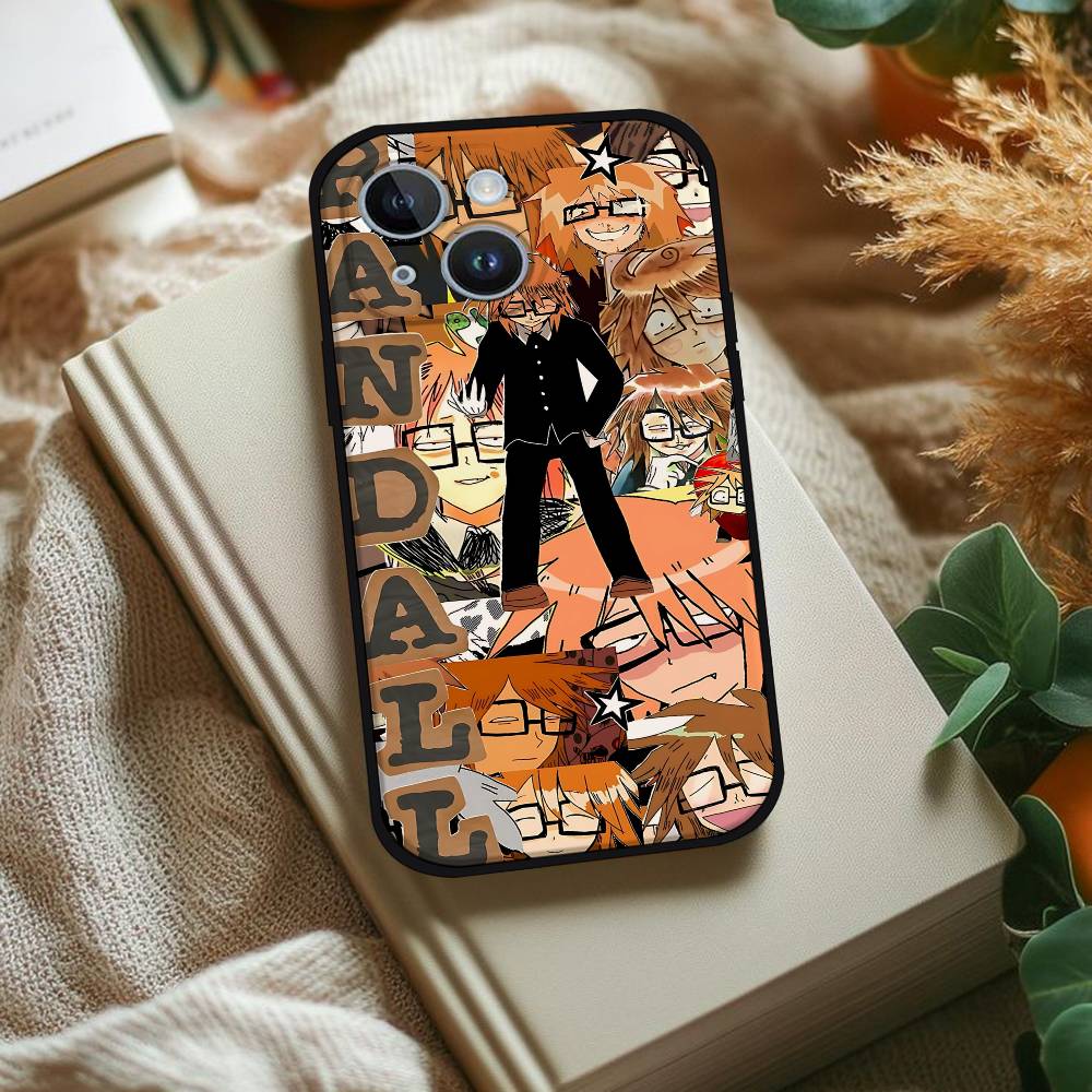 R-Rnfren Randal Luther Nyon Phone Case For IPhone 1716 15 14 13 Pro Max 11 12 Mini X Xs XR Black Silicone Cover iPhoneXR