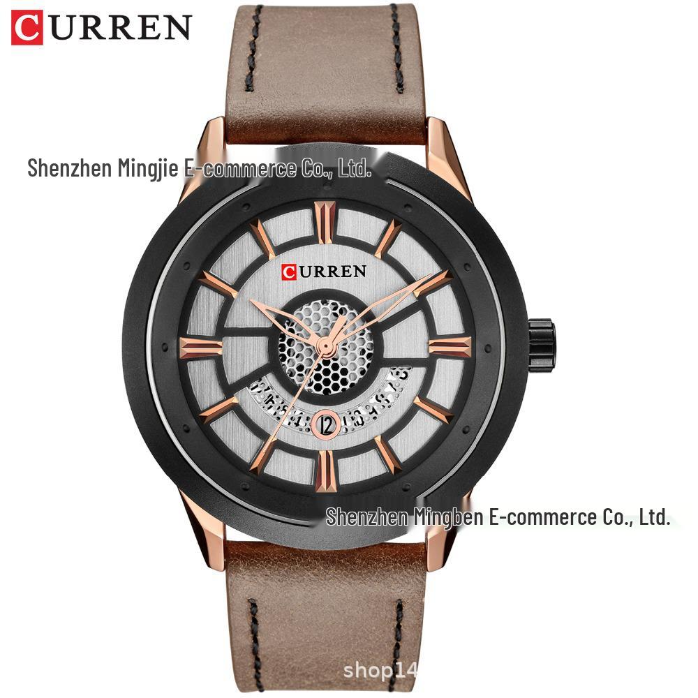 CURREN 8330 Men's Casual Waterproof Quartz Calendar Watch