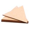 6 Stück Holz Dreiecksscheiben DIY Bastelbedarf Unfertige Holzausschnitte zum Bemalen Dekorieren Heimdekoration Partygeschenke