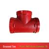 Firefighting Grooved Clamp Reducing Tee Fittings