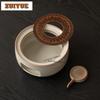 Ru Kiln Sea Wave Tea Warmer Holder Alcohol Burner Stove Kettle Stand Boiling Water Carbon Furnace Tea Services Ornaments Craft