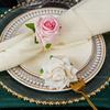 1 Stück Rose Blume Serviettenring Handtuch Schnalle Hochzeit Valentinstag Heim Tischdekoration Geburtstagsparty Weihnachten Serviettenhalter