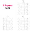 3 Pack Multi-layer Non-Slip Bra Organizer Hanger Effortlessly Storage Sport Bras Camisoles & Swimsuits Tops Skirts Dorm Wardrobe