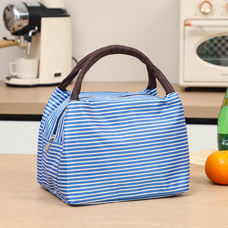 Simple Lunch Box Bag Student Bento Bag Portable Thermal Insulated Lunch Box Insulation Bento Pack Student Bento Lunch Handbag