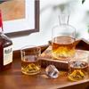 Drinkware Glass Glacier Water Cup 175/300ml Guanshan Cup Single Whiskey Transparent Crystal Cup Suitable for Bar Party Tea Party