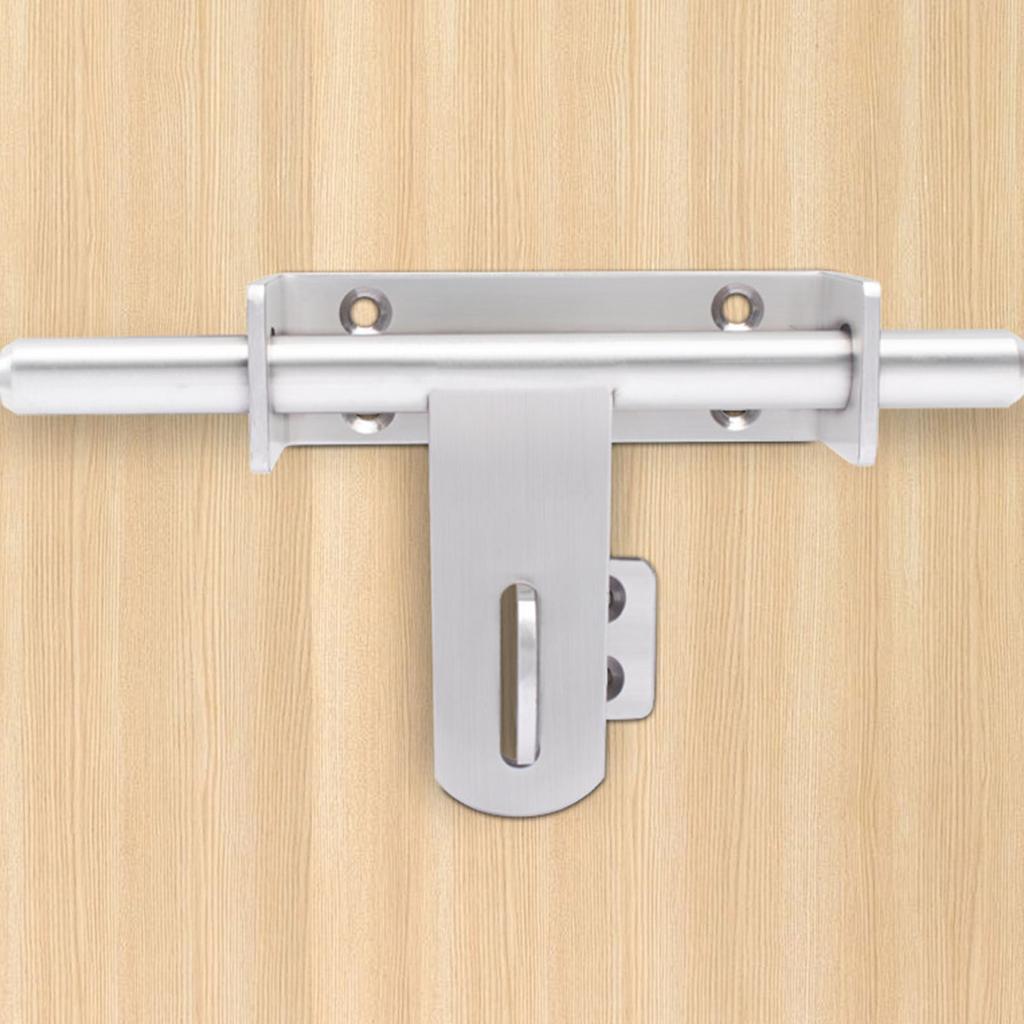 Slide Bolt Latches Thickened Stainless Steel Slide Lock Sliding Bolt Door Lock for Fence/Wood/Barn Door Easy To Install