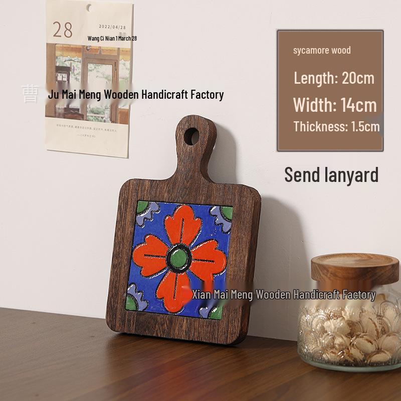 Massivholz Hitzebeständiger Esstischuntersetzer & Untersetzer