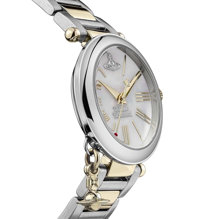 VIVIENNE WESTWOOD Orb 32mm VV006MOPSG Women's Quartz Analog Shell Watch Stainless Steel Bracelet White [Used]