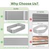 3 PCS Galvanized Raised Garden Bed Outdoor Metal Garden Bed for Vegetables Flower 3x2ft Steel Above Ground Garden Box Gardening